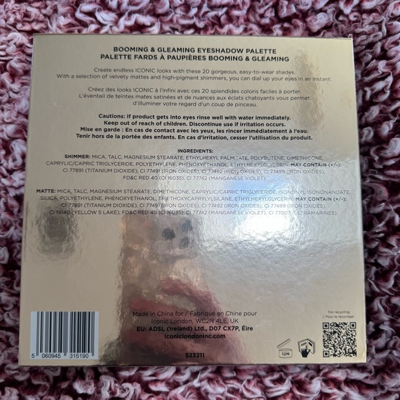 ICONIC LONDON Booming & Gleaming Eyeshadow Palette (NWOB) - Picture 2 of 4